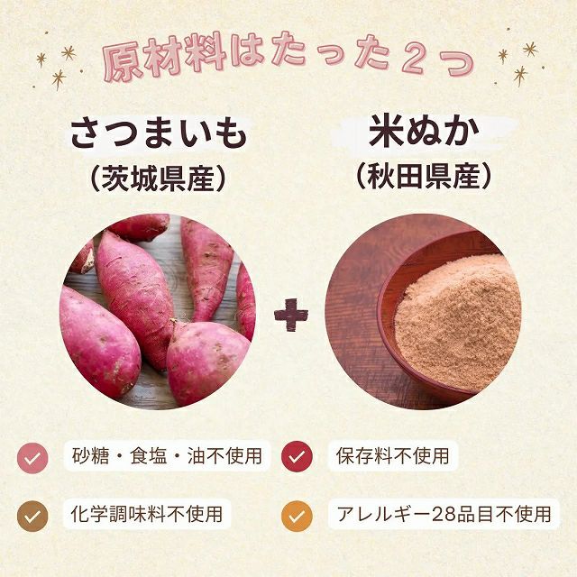 素材の芋と粉